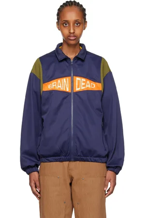 Brain Dead Blouson de survêtement Alonzo bleu marine