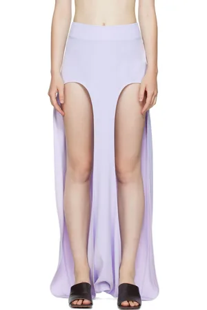 DION LEE Jupe longue Arch Longline mauve