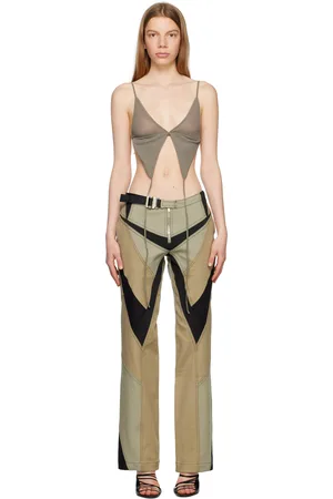 DION LEE Camisole Butterfly verte