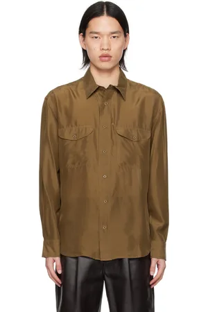 GANT Chemise brune à poches à rabat