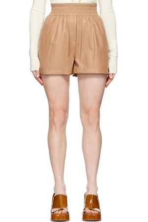 Stand Studio Short Hedda brun clair en cuir synthétique