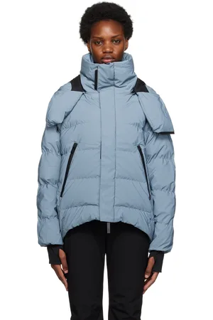 Templa Blouson réfléchissant bleu rembourré en duvet