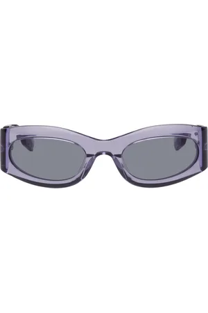 Alexander McQueen Lunettes de soleil ovales mauves