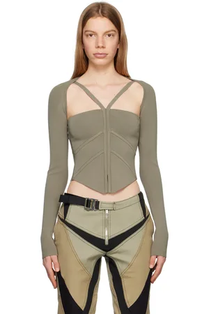 DION LEE Débardeur modulaire Darting kaki