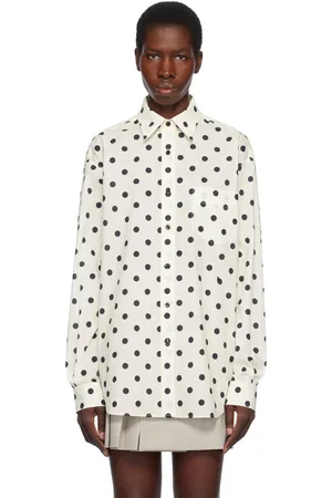 Moschino Chemise blanc cassé à motif à pois