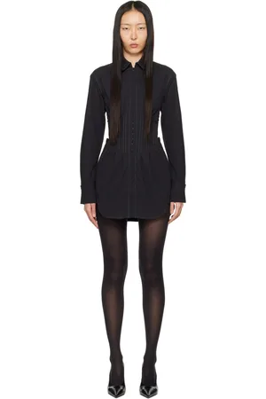DION LEE Robe courte de style tailleur noire
