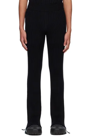 DION LEE Pantalon de détente utilitaire noir à fronces