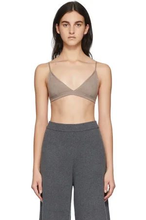 Joseph Soutien-gorge léger brun en cachemire extensible