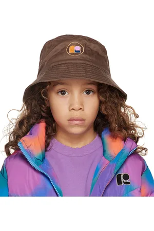 Repose AMS Enfant | Chapeau bob brun à logo brodé
