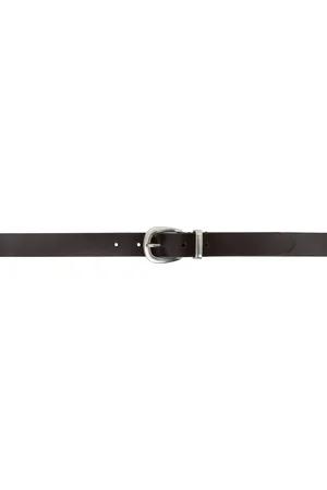 Paul Smith Ceinture brune en cuir lisse