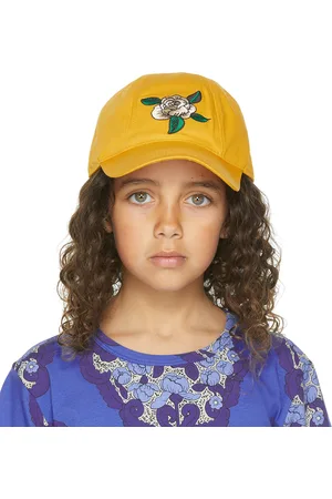 Mini Rodini Enfant | Casquette jaune à image de rose
