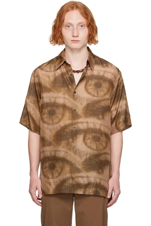 DRIES VAN NOTEN Chemise kaki à image