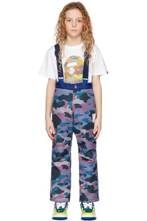 BAPE Enfant | Pantalon de neige mauve à motif camouflage
