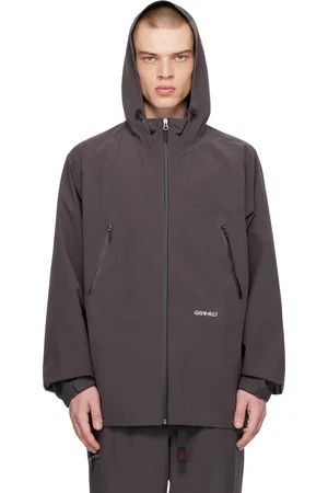 Gramicci Imperméable gris en taffetas à deux épaisseurs