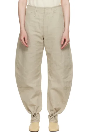LEMAIRE Pantalon fuselé beige