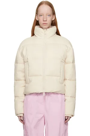 GIRLFRIEND COLLECTIVE Blouson matelassé écourté blanc cassé