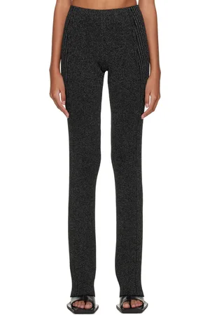DION LEE Pantalon de détente réfléchissant noir