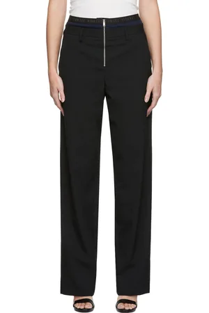 DION LEE Pantalon étagé noir exclusif à SSENSE