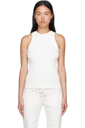 DION LEE Débardeur blanc cassé en coton bio