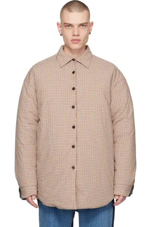CALVINLUO Chemise réversible rembourrée multicolore