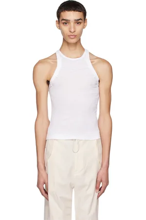 DION LEE Débardeur blanc à sangles élastiques