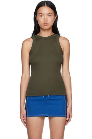 DION LEE Débardeur vert en coton bio
