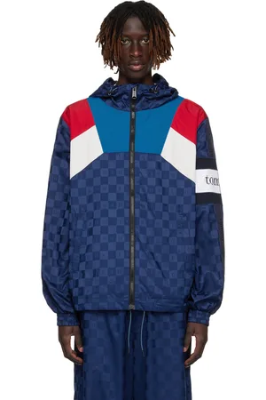 Tommy Hilfiger Blouson de survêtement bleu marine à carreaux