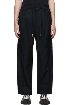 Feng Chen Wang Pantalon noir à panneaux