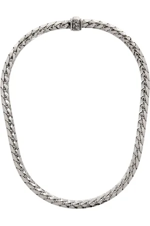 EMANUELE BICOCCHI Collier à chaîne argenté Herringbone