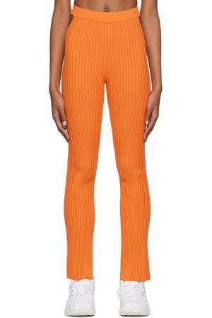 LIVE THE PROCESS Legging côtelé orange