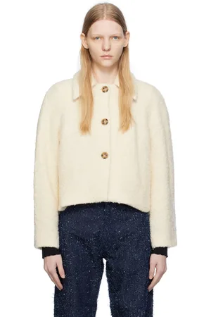 Elleme Blouson blanc cassé à boutons