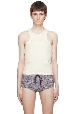 ECKHAUS LATTA Débardeur transformable blanc cassé