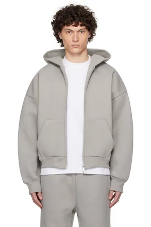 Seventh Pull à capuche V2 gris à glissière