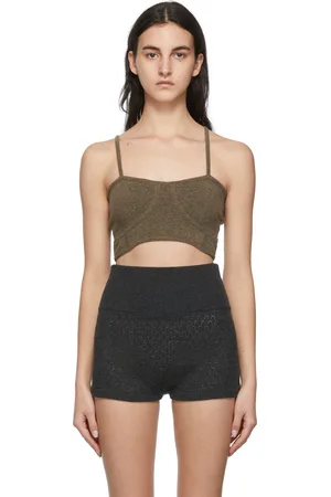 LE KASHA Soutien-gorge léger Figari brun en cachemire bio