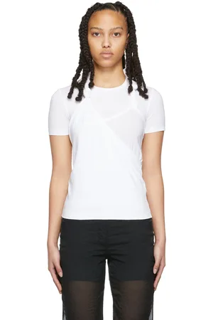 Helmut Lang T-shirt torsadé blanc