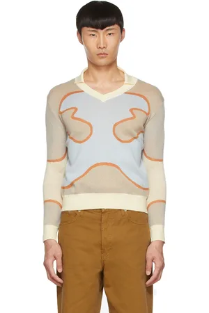 Lukhanyo Mdingi Pull bleu en coton
