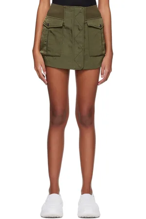 DION LEE Minijupe Bomber verte