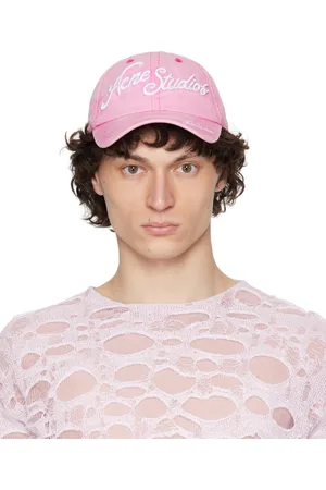 Acne Studios Casquette rose à logos