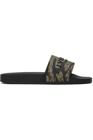Givenchy Sandales à enfiler noir et kaki