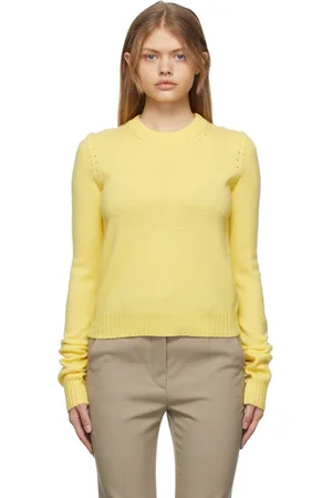Sportmax Pull Agitare jaune en laine et cachemire