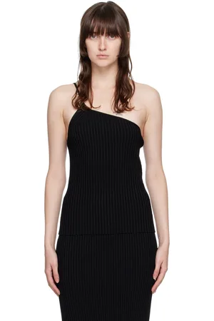 Helmut Lang Débardeur noir à bretelle unique