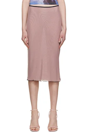 Miaou Jupe midi Moni rose