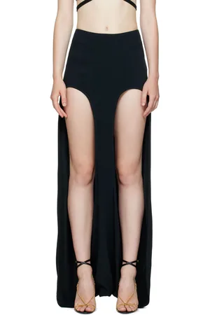 DION LEE Jupe longue Arch Longline noire