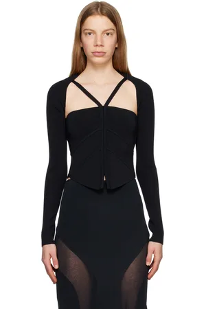 DION LEE Débardeur modulaire Darting noir