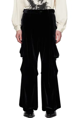 Taakk Pantalon cargo noir à cordons coulissants