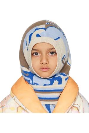 Helmstedt Enfant | Passe-montagne Alda bleu et beige