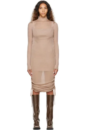 DION LEE Robe courte drapée