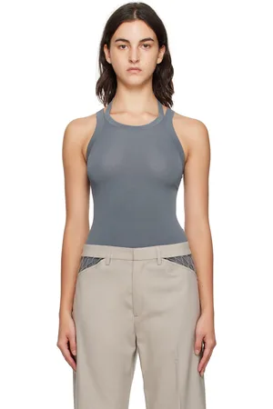DION LEE Débardeur Helix bleu
