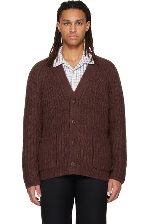 Vince Cardigan bourgogne à col en Y