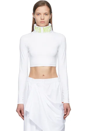 Reebok Col roulé blanc en polyester recyclé